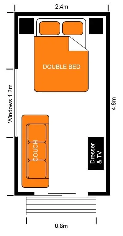 Portable Cabin Accommodation for Rent - Extra Large Cabin