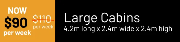 Taranaki and New Plymouth - Large Cabin Prices