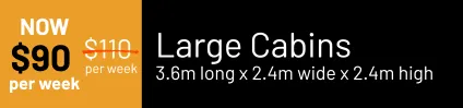 Portable Cabins For Rent in Kapiti Coast - Large Cabin Price