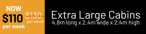 Taranaki and New Plymouth - Extra Large Cabin Prices