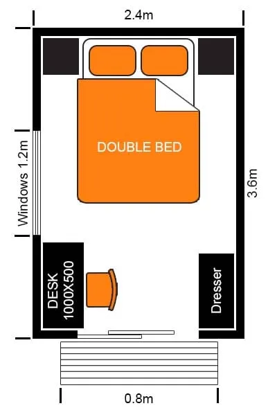 Portable Cabin Accommodation for Rent - Standard Cabin
