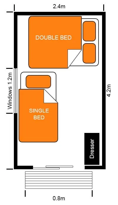 Portable Cabin Accommodation for Rent - Large Cabin