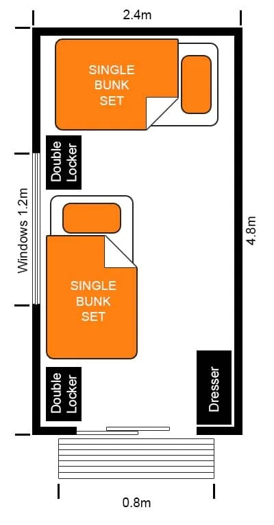 Portable Cabin Accommodation for Rent - Extra Large Cabin
