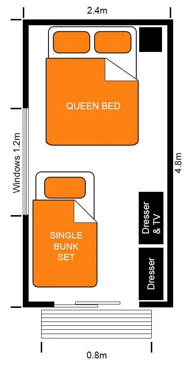 Portable Cabin Accommodation for Rent - Extra Large Cabin