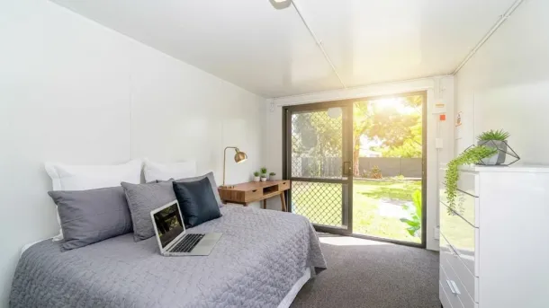 Creating a Multi-Zone Space Can You Fit an Office and a Bedroom in an Extra Large Cabin 1